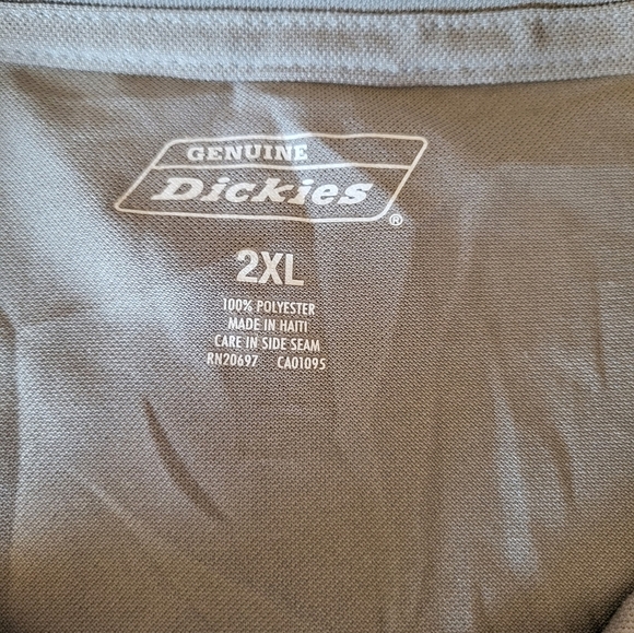 Dickies Gray Men's Short Sleeve Tee, Size 2X - Picture 3 of 5